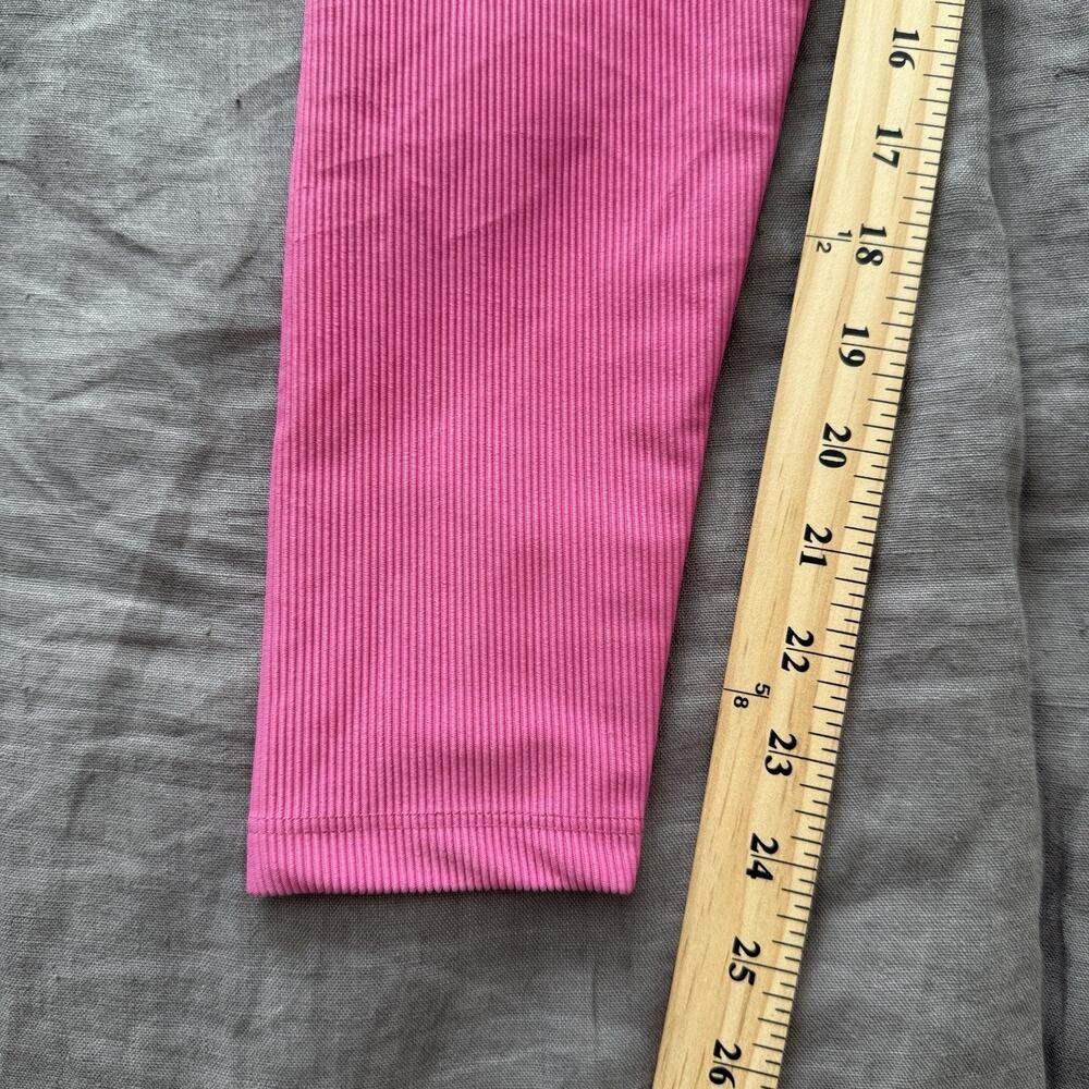 Beach Riot Sport High Rise Pink Ribbed‎ Leggings Small - Picture 6 of 7